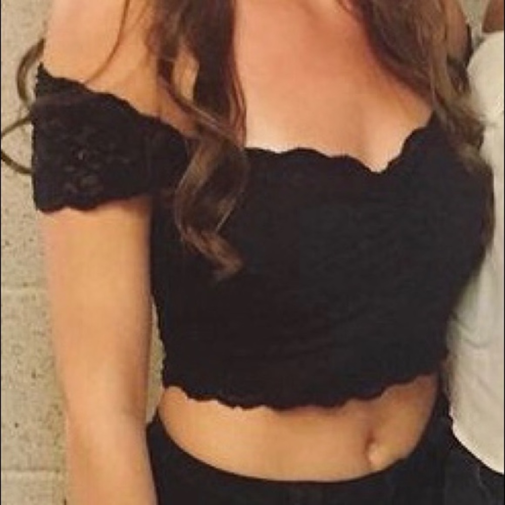Lace crop top